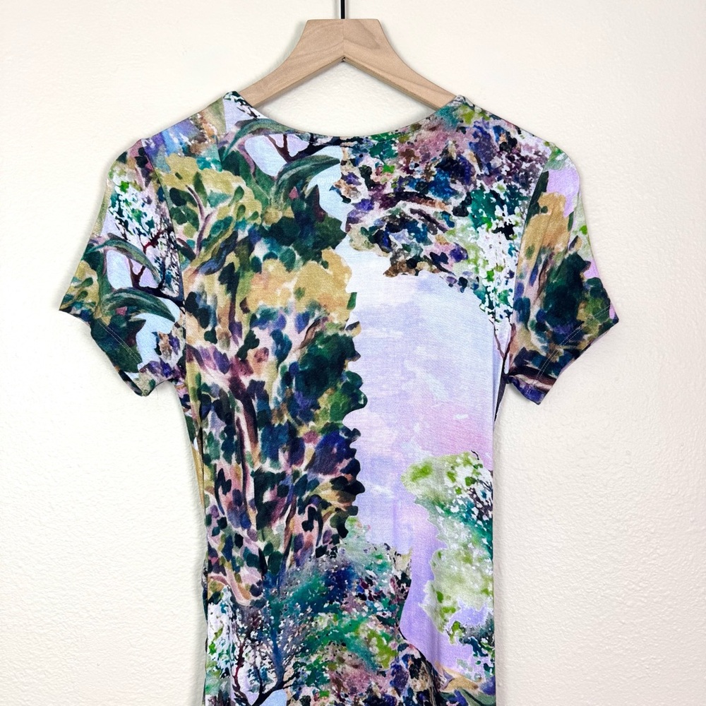 Soft Surroundings Joanna Faux Wrap Jersey Dress Joli Jardin Floral Print Size XS - Picture 7 of 9